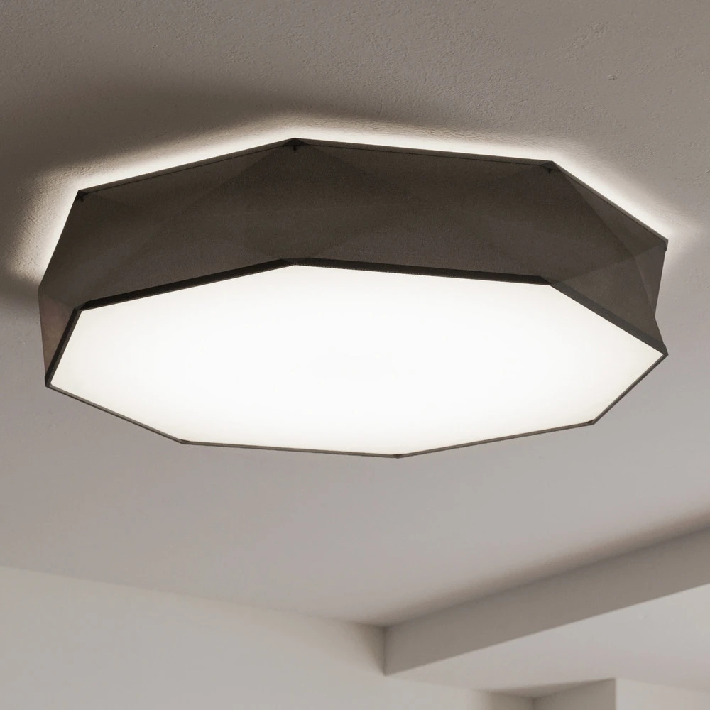 Plafonnier Kantoor Neuf, Ø 88 cm, noir
