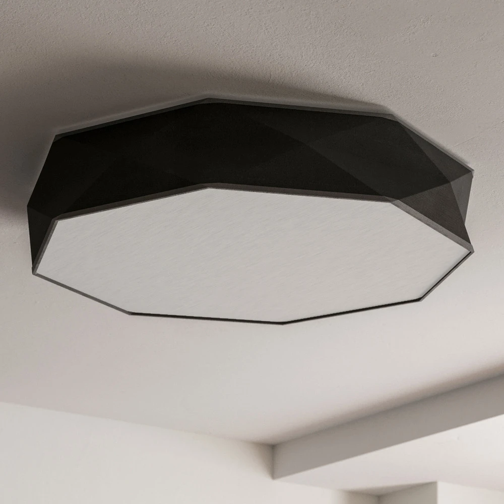 Plafonnier Kantoor Neuf, Ø 88 cm, noir