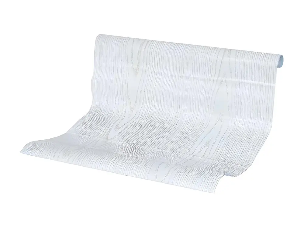 Rouleau Adhésif Effet Bois 45x200cm Blanc