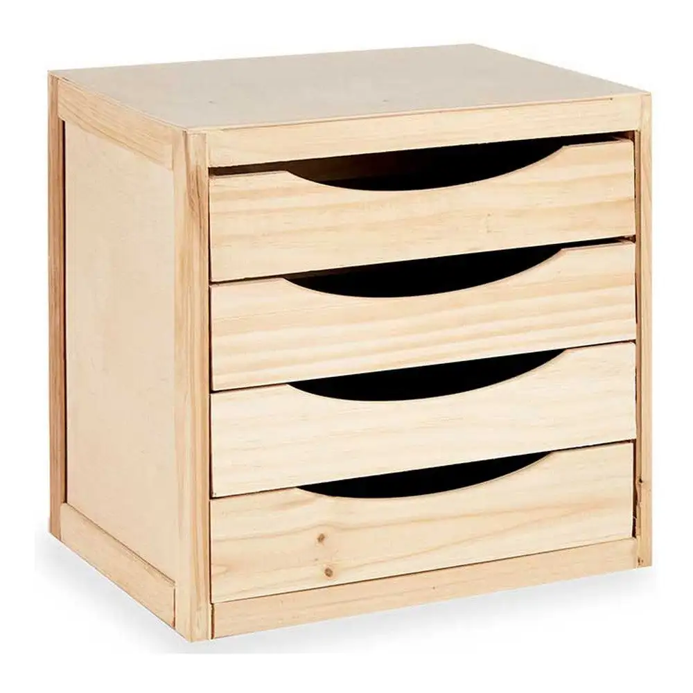 Caisson à Tiroirs de Bureau Bois de pin (30 x 37,4 x 38,5 cm) Lot de 100