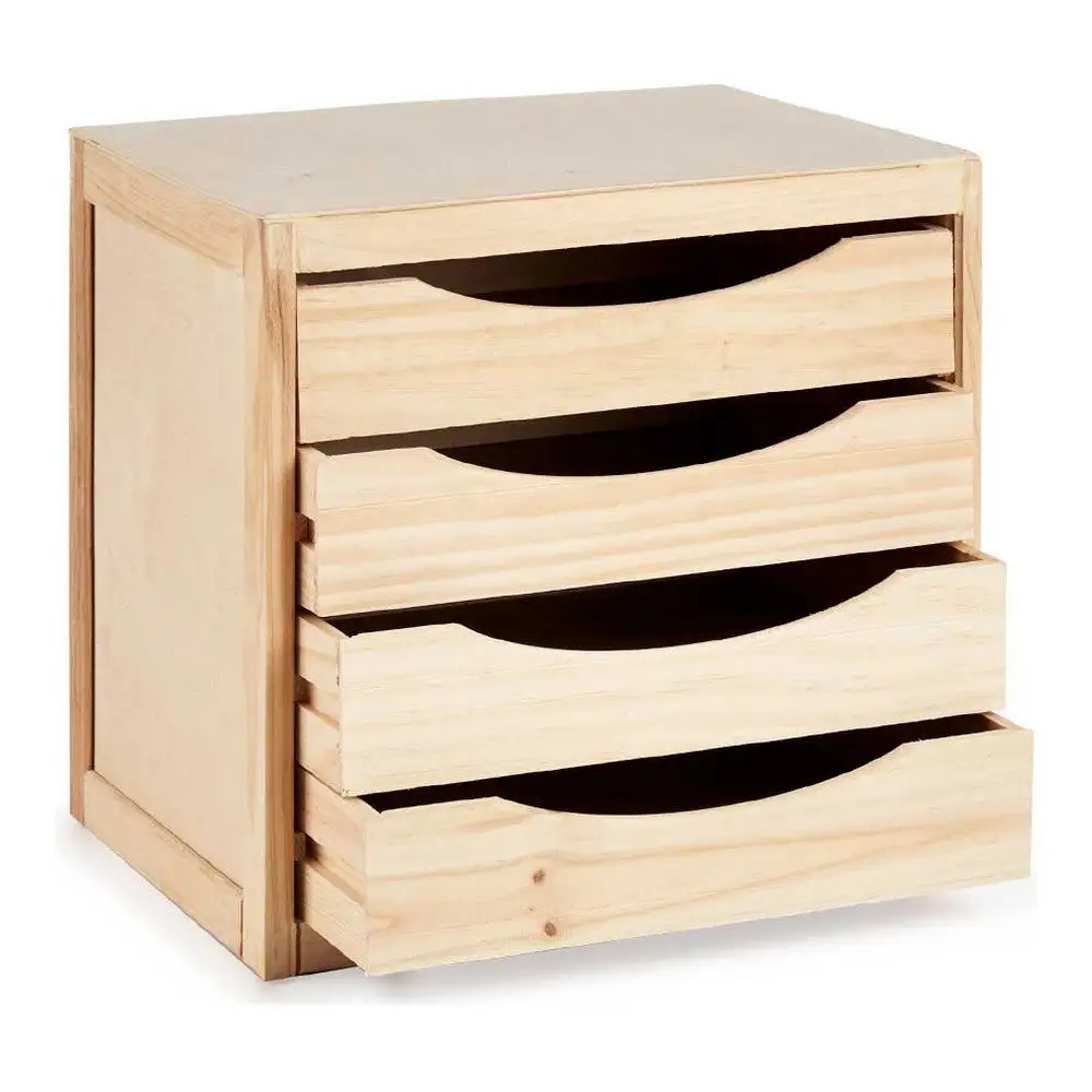 Caisson à Tiroirs de Bureau Bois de pin (30 x 37,4 x 38,5 cm) Lot de 100