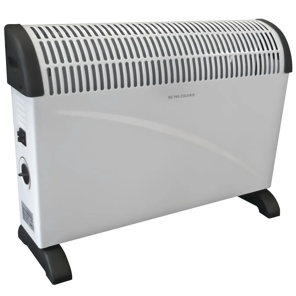 Convecteur électrique sur pied 2 000 W avec télécommande