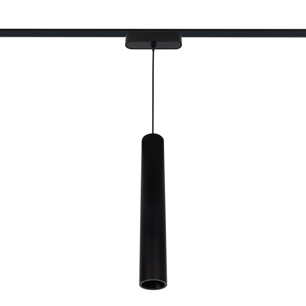 Projecteur LED magnétique suspendu 25mm extra-plat 15W 48V noir quartz pour présentations